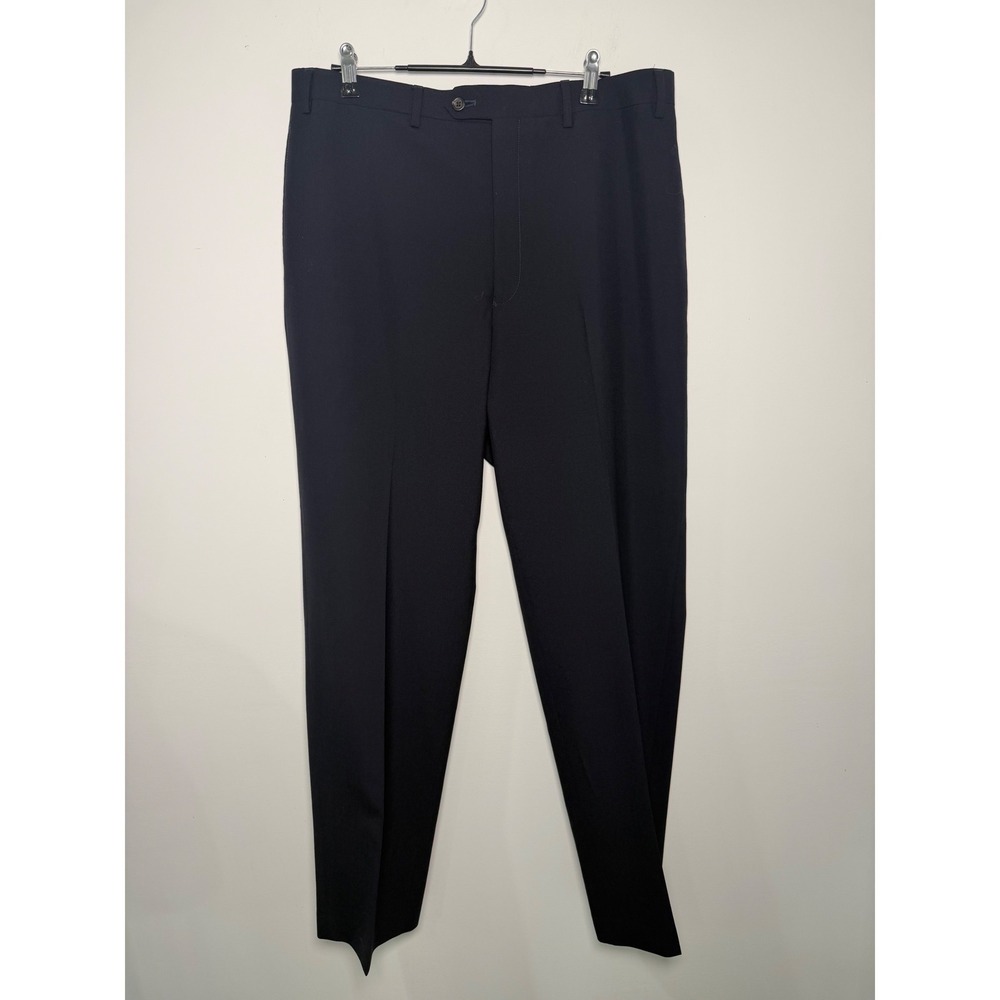 Lauren Ralph Lauren Dress Pants Men's 38x32 Wool Blend Pleated Navy Blue
